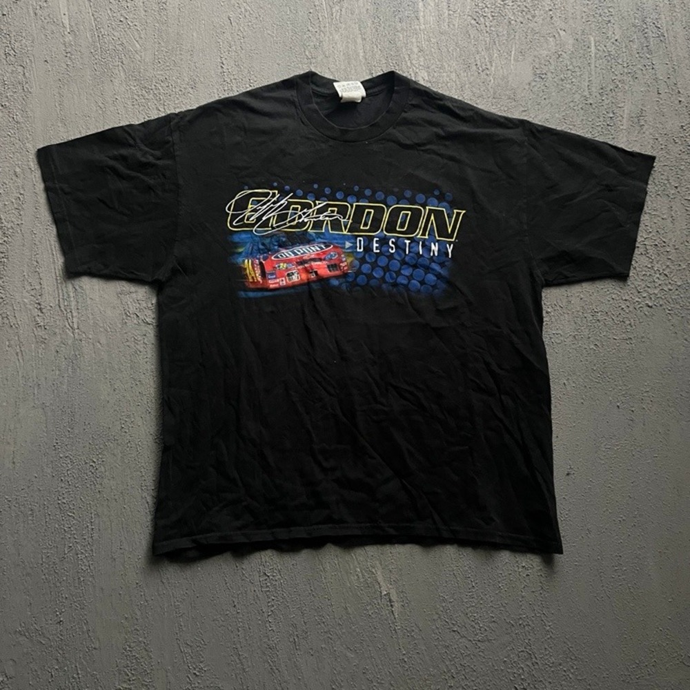Vintage Jeff Gordon Shirt XL Black 2000s NASCAR Racing Destiny